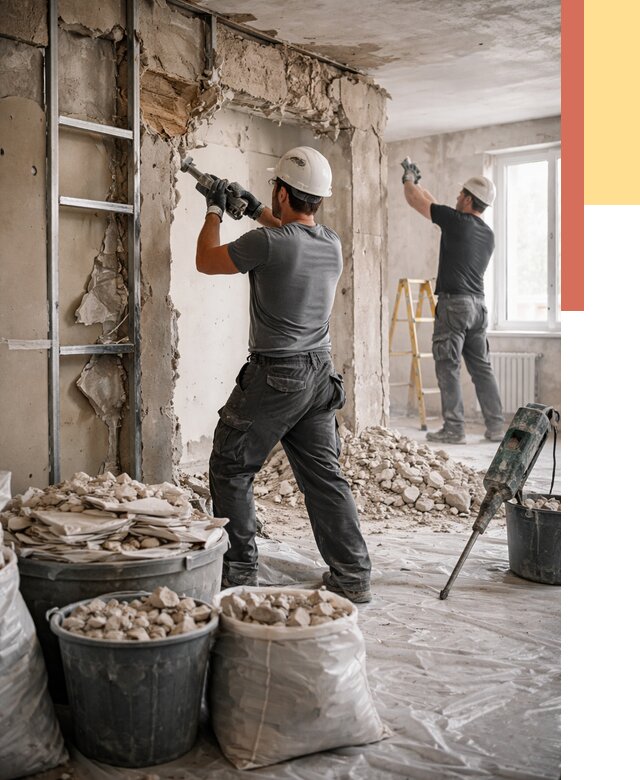 Демонтажные работы в Кронштадте от 2817 руб. — услуги и цена под ключ | ОТДЕЛОЧНИК-Крн