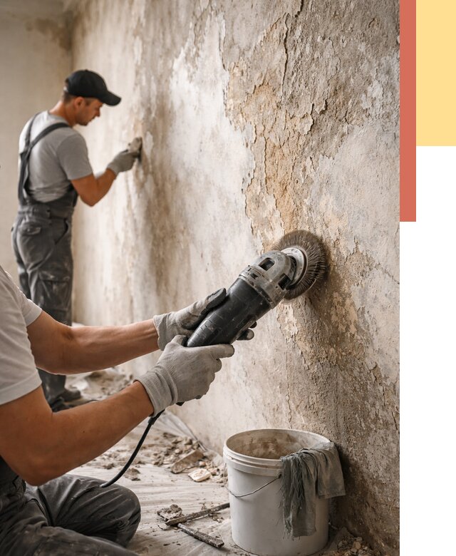 Снятие и удаление краски со стен в Кронштадте от 2191 руб. — ОТДЕЛОЧНИК-Крн