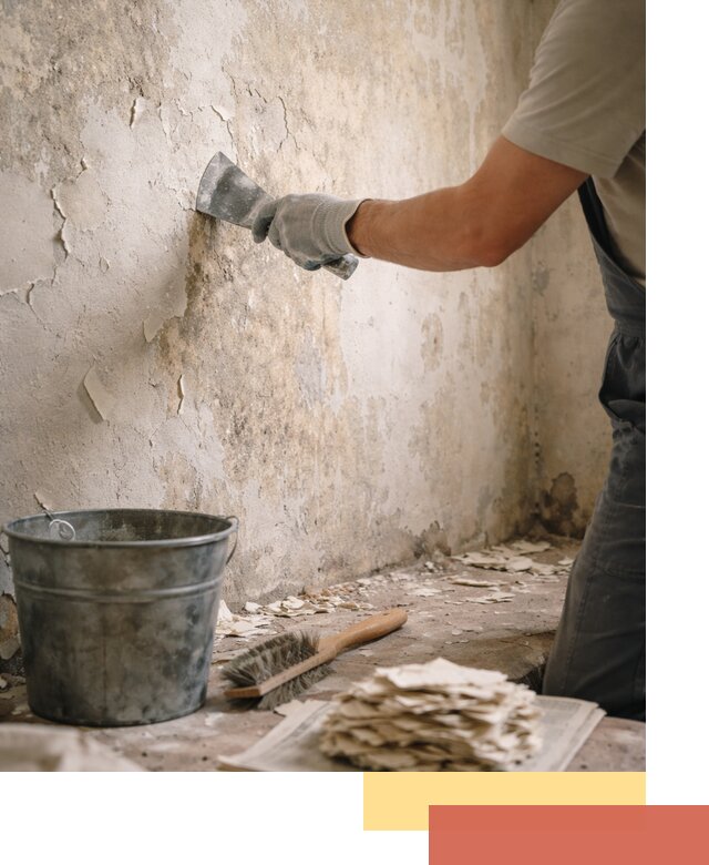 Удаление старой краски со стен в Кронштадте качественно и быстро