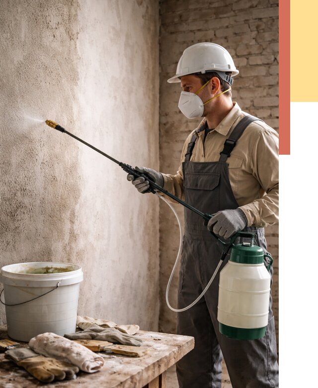 Антисептическая обработка стен в Кронштадте от 1252 руб. — быстро и недорого | ОТДЕЛОЧНИК-Крн