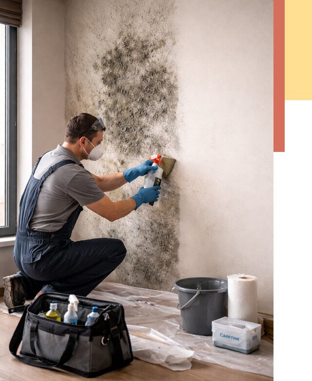 Удаление плесени со стен в Кронштадте от 2243 руб. — быстро и недорого | ОТДЕЛОЧНИК-Крн
