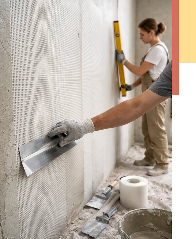 Армирование стен стеклосеткой в Кронштадте от 3339 руб. под ключ | ОТДЕЛОЧНИК-Крн