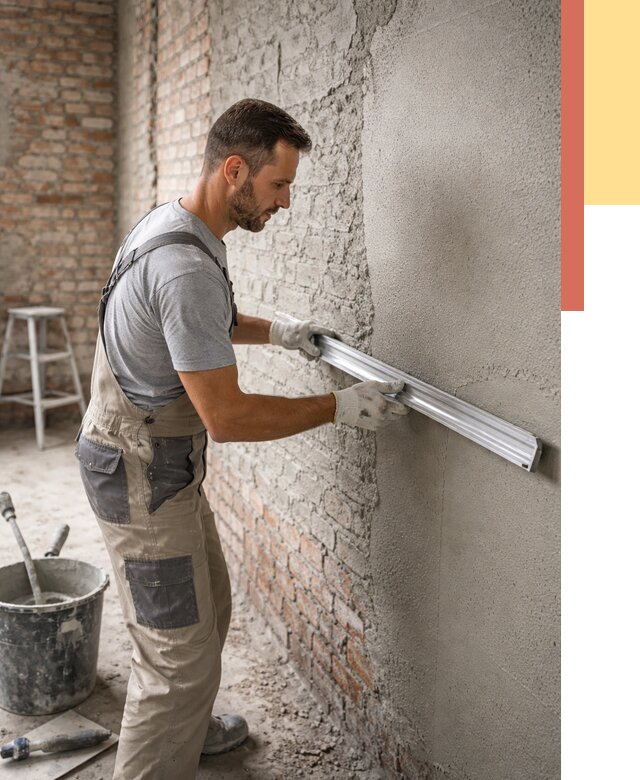 Штукатурка кирпичных стен в Кронштадте от 4695 руб/м2 — быстро и недорого | ОТДЕЛОЧНИК-Крн