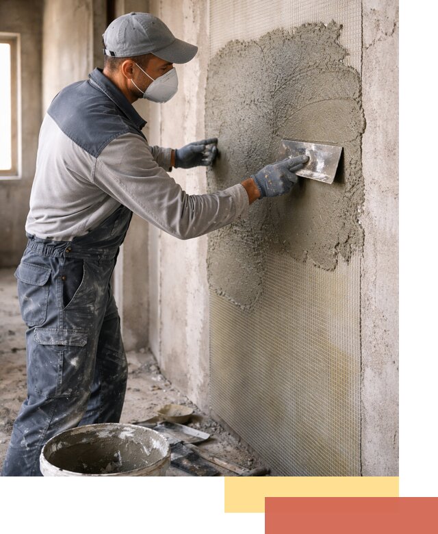 Штукатурка стен по сетке в Кронштадте под ключ качественно и быстро