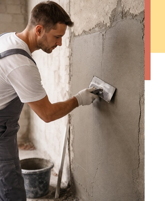 Штукатурка стен под плитку в Кронштадте от 4382 руб./м2 — выравнивание под плитку | ОТДЕЛОЧНИК-Крн