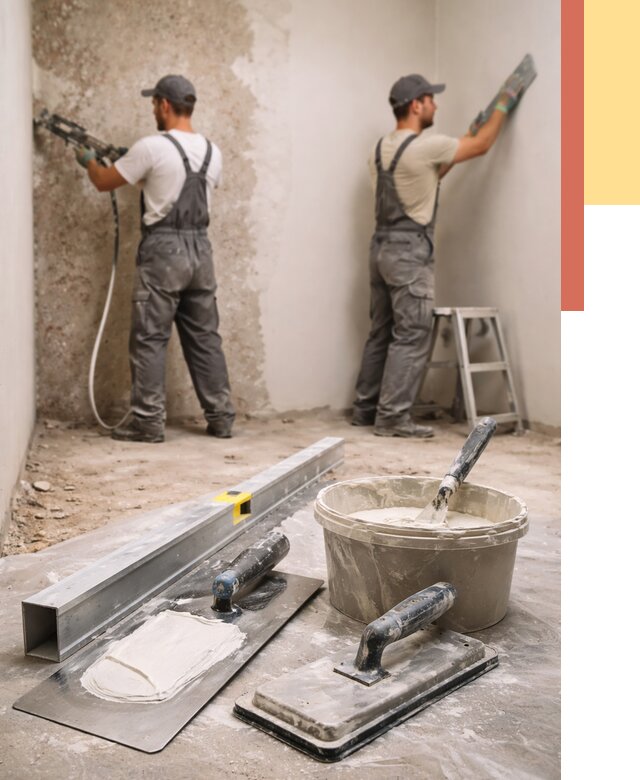 Штукатурка стен под обои в Кронштадте от 4695 руб./м2 — выравнивание под обои | ОТДЕЛОЧНИК-Крн