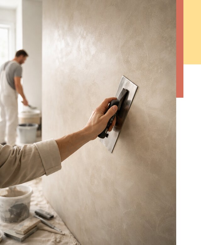 Венецианская штукатурка в Кронштадте от 3652 руб/м² — нанесение стен под ключ | ОТДЕЛОЧНИК-Крн