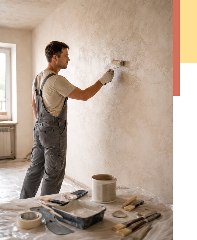 Нанесение лессирующей краски по декоративке в Кронштадте от 1826 руб. | ОТДЕЛОЧНИК-Крн