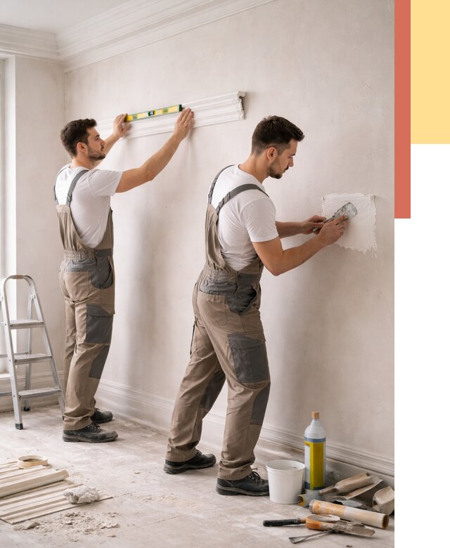 Монтаж лепнины на стены в Кронштадте от 4695 руб. — недорого, быстро | ОТДЕЛОЧНИК-Крн