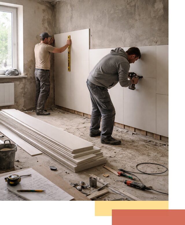 Монтаж ПВХ панелей на стены в Кронштадте качественно и быстро