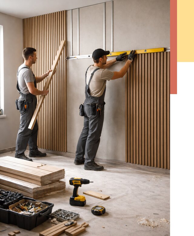 Монтаж реечных панелей на стены в Кронштадте от 1252 руб. — быстро и недорого | ОТДЕЛОЧНИК-Крн