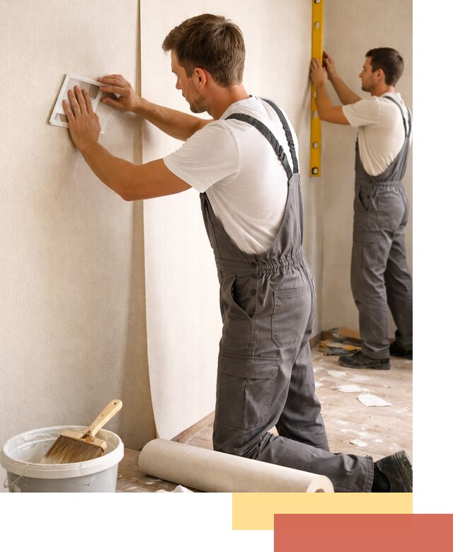 Поклейка бумажных обоев в Кронштадте качественно и недорого