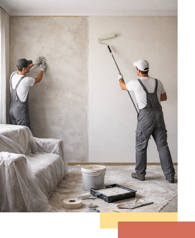 Покраска стен антивандальной краской в Кронштадте