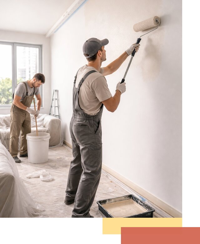 Покраска стен в офисе в Кронштадте — быстрый и качественный ремонт