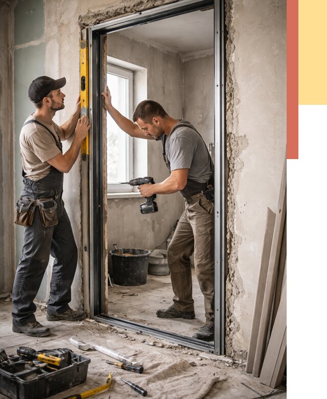 Закладка дверного проема в Кронштадте от 3652 руб. — быстро и недорого | ОТДЕЛОЧНИК-Крн