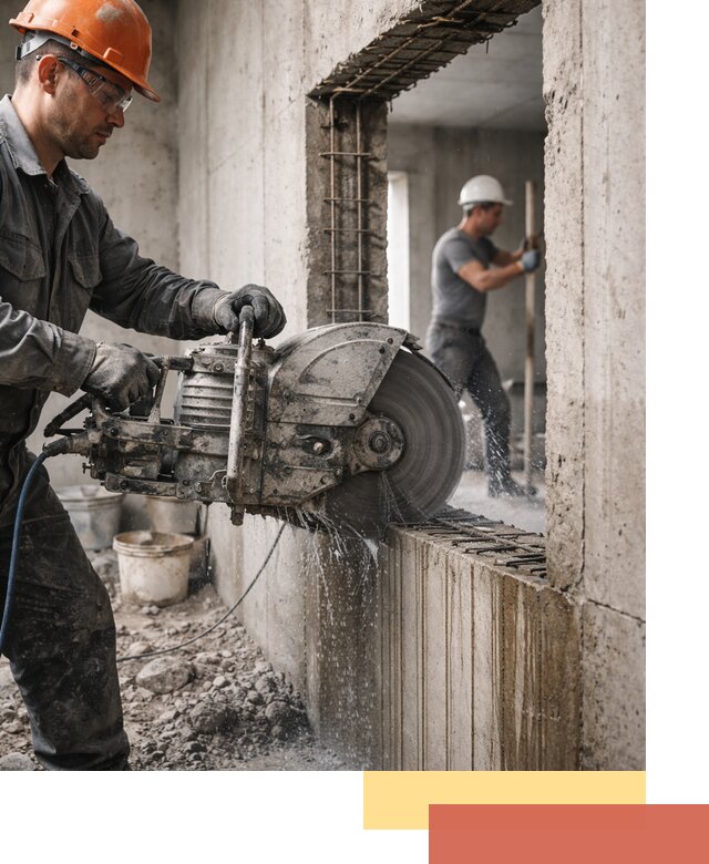 Алмазная резка проемов в Кронштадте быстро и точно