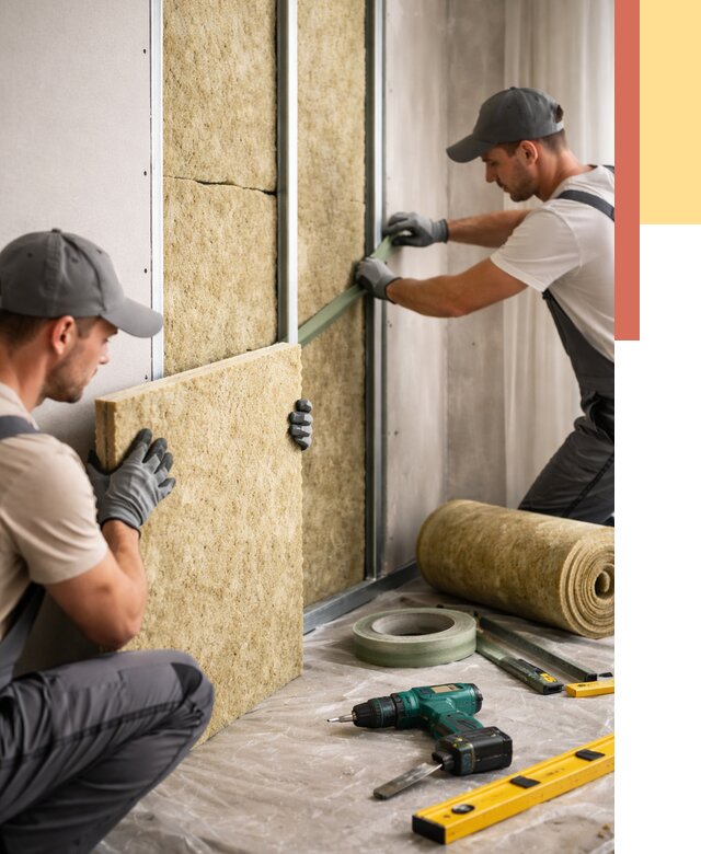 Шумоизоляция стен в Кронштадте под ключ от 1930 руб. | ОТДЕЛОЧНИК-Крн