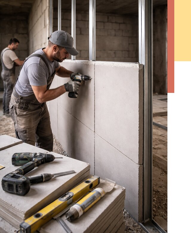 Кладка влагостойких перегородок ПГП в Кронштадте от 1252 руб. под ключ | ОТДЕЛОЧНИК-Крн