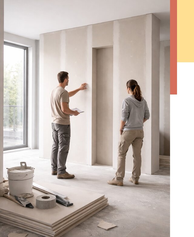 Зонирующая перегородка из гипсокартона в Кронштадте от 2922 руб. под ключ | ОТДЕЛОЧНИК-Крн