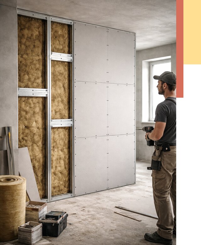 Усиленная перегородка под навеску в Кронштадте от 13356 руб. — монтаж под ключ | ОТДЕЛОЧНИК-Крн