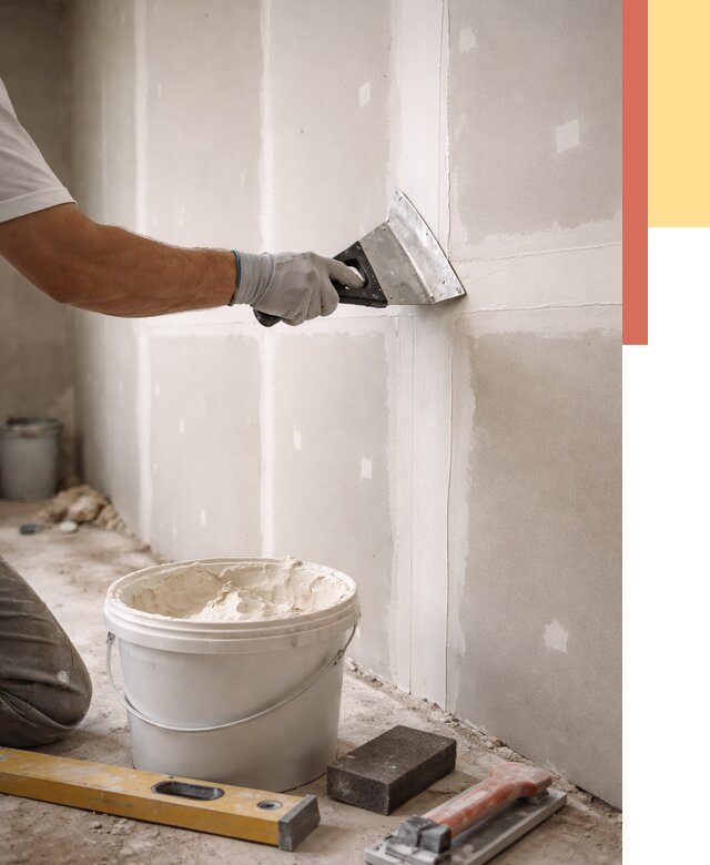 Шпаклевка перегородок из гипсокартона в Кронштадте от 2609 руб. — услуги ОТДЕЛОЧНИК-Крн