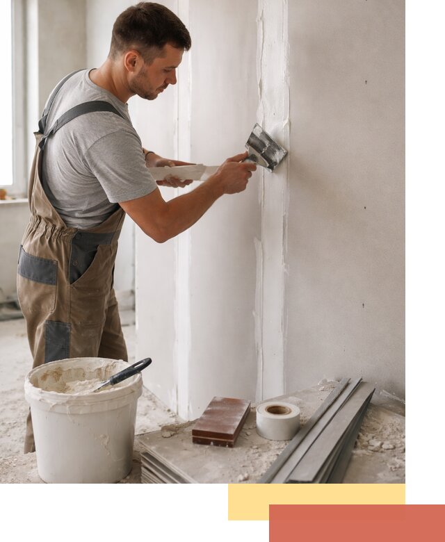 Шпаклевка перегородок из гипсокартона в Кронштадте качественно и быстро