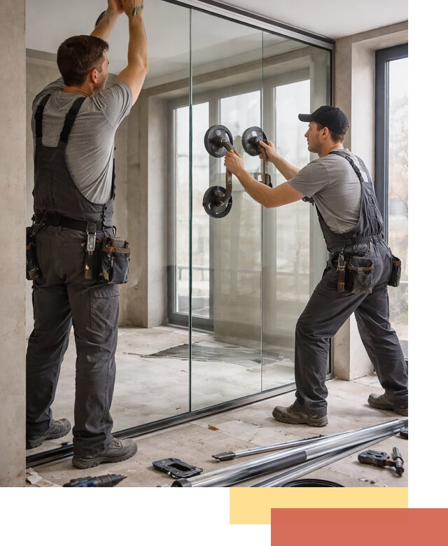 Цельностеклянные перегородки под ключ в Кронштадте