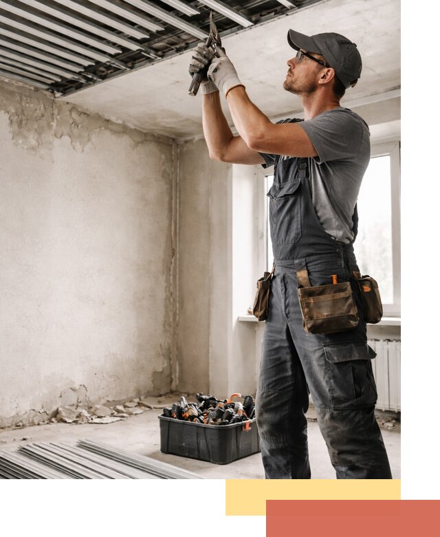 Демонтаж реечного потолка в Кронштадте быстро и аккуратно