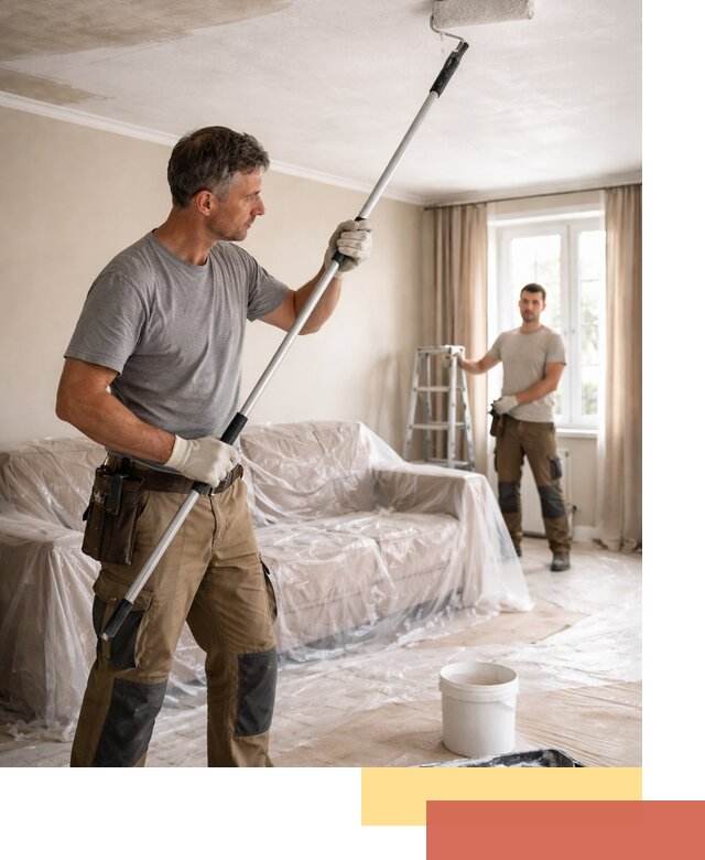 Грунтовка потолка в Кронштадте — подготовка под покраску и отделку