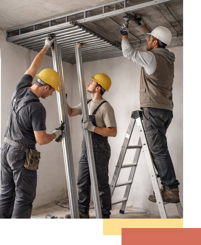 Монтаж реечного потолка под ключ в Кронштадте