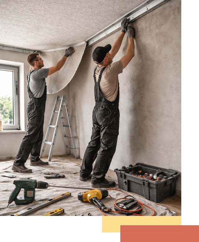 Монтаж фактурного натяжного потолка в Кронштадте качественно и быстро