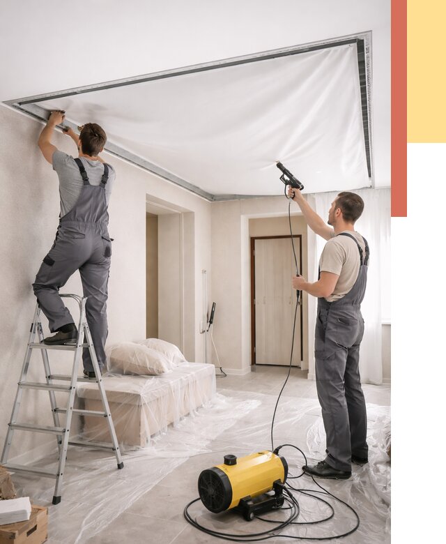 Монтаж натяжного потолка в прихожей в Кронштадте от 2765 руб. под ключ | ОТДЕЛОЧНИК-Крн