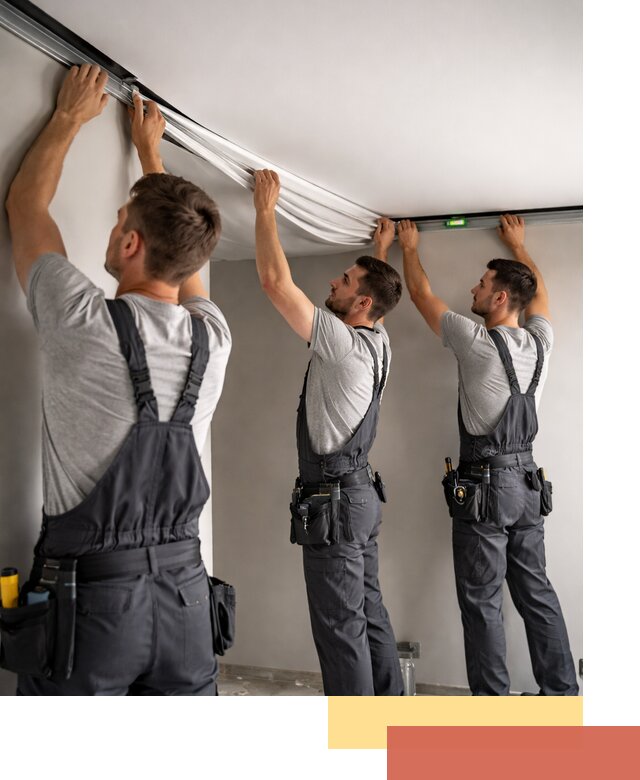 Теневые натяжные потолки в Кронштадте: монтаж и отделка быстро и качественно