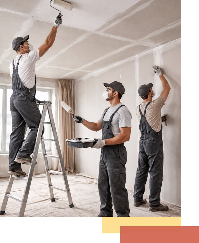 Покраска потолка из гипсокартона в Кронштадте качественно и недорого