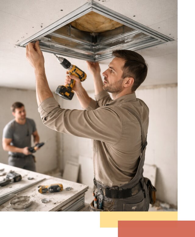 Монтаж люка в потолок из ГКЛ в Кронштадте